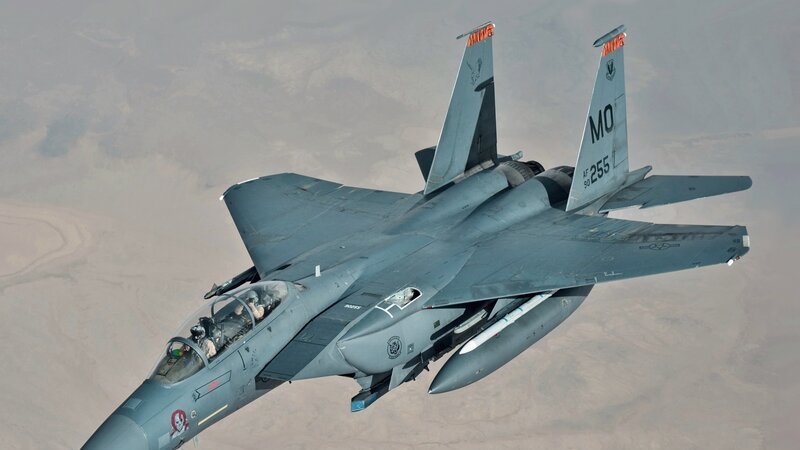 F-15E Strike Eagle — the type of aircraft shot down over Iran