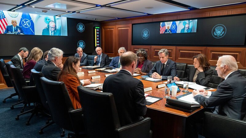 White House Situation Room — where Trump reportedly gets bored with war briefings
