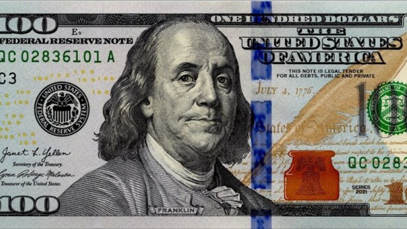 U.S. hundred-dollar bill — Trump put his signature on currency for the first time in 165 years